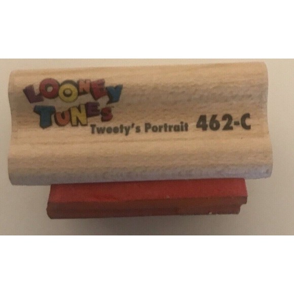 Tweety Bird Portrait Looney Tunes 462-C Rubber Stamp Stampede - Picture 2 of 2